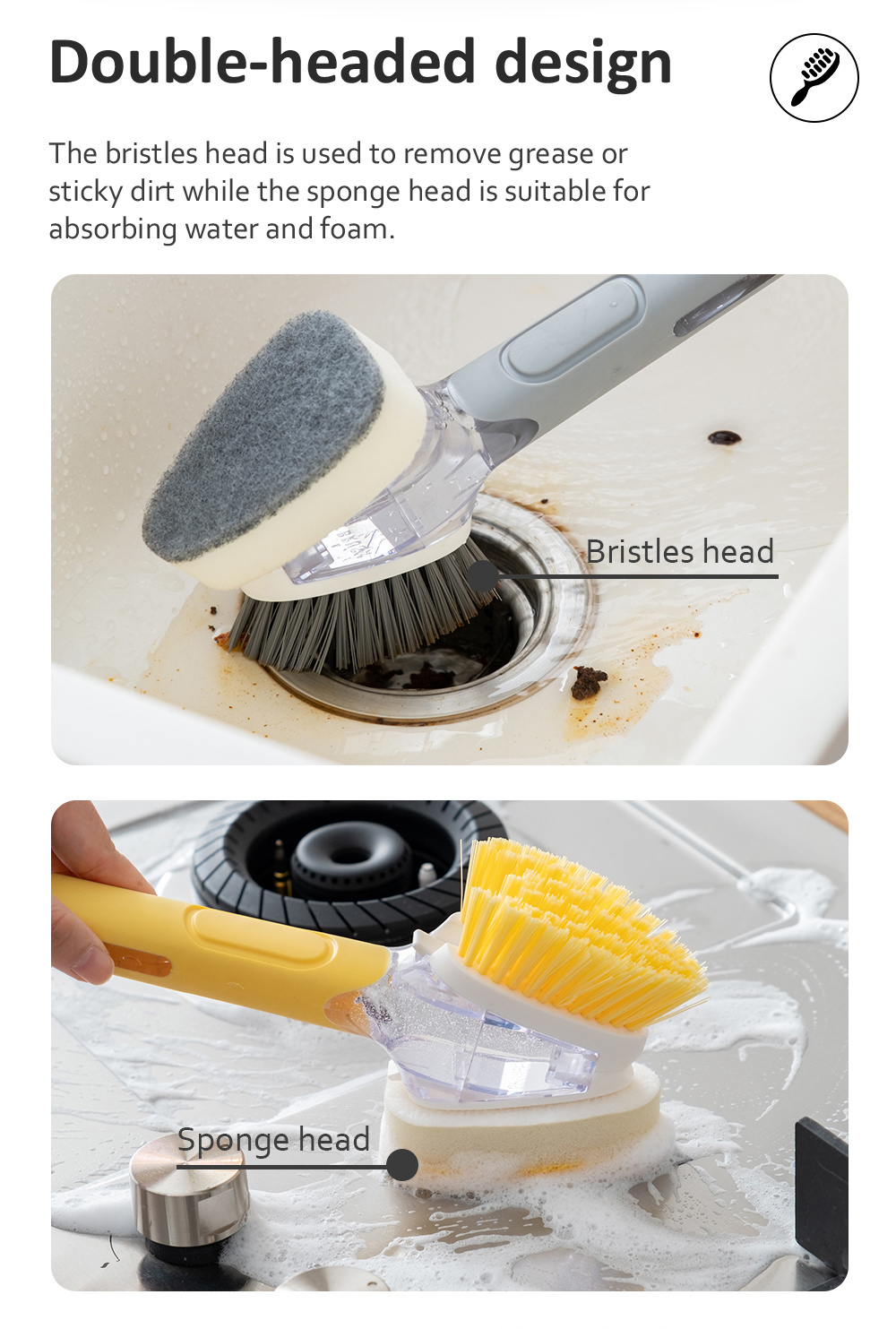 Multifunction Spray Cleaning Refillable Brush-2